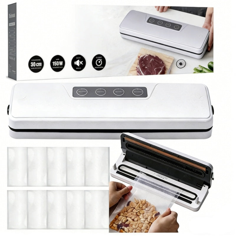 FOOD PACKAGING VACUUM WELDING MACHINE PACKING MACHINE 150W + FOIL