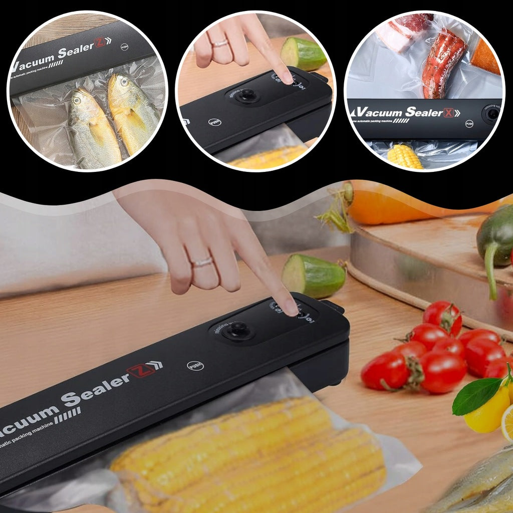 FOOD PACKAGING VACUUM WELDING MACHINE SET PACKING MACHINE 90W +10 BAGS Brand MEMFLOW