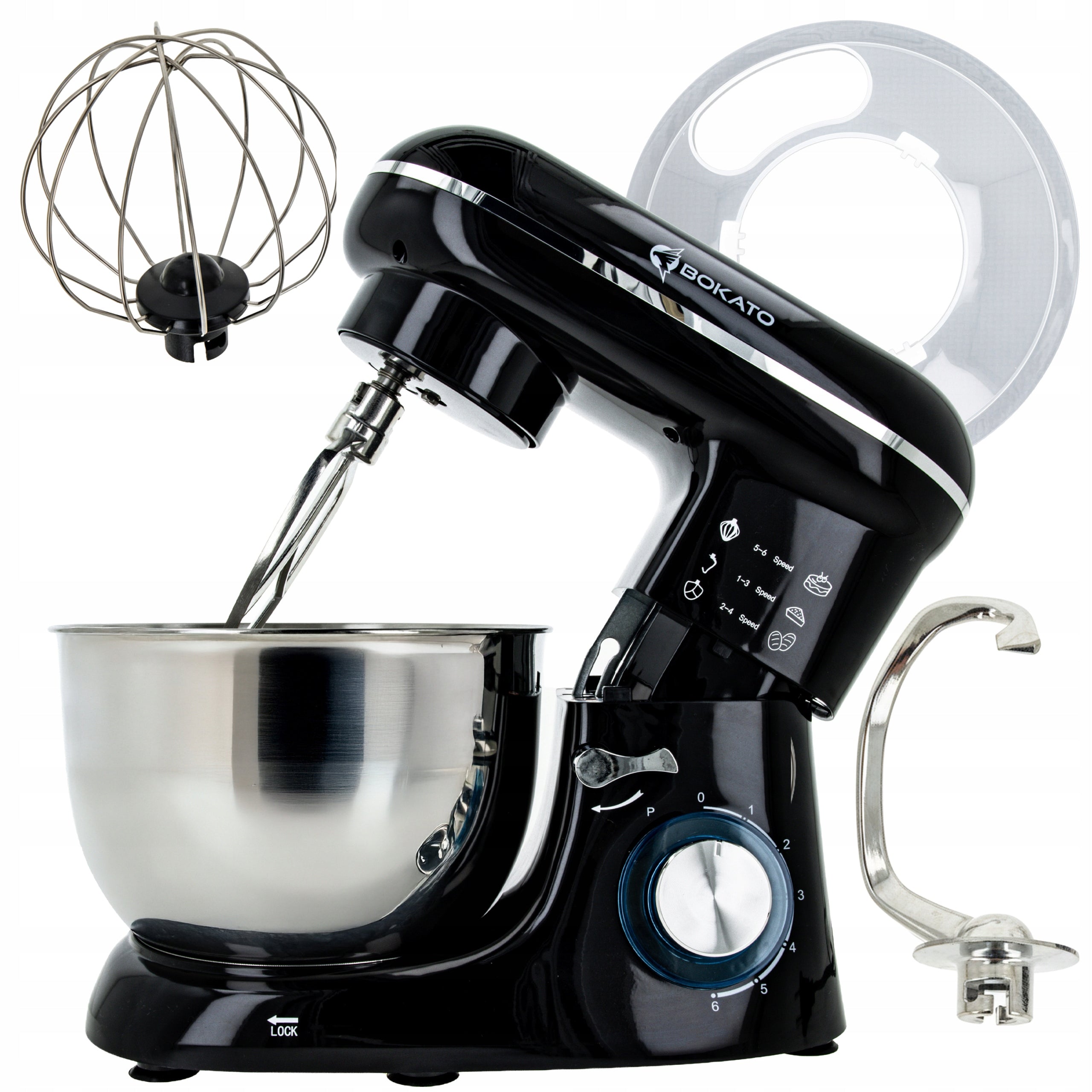 FOOD PROCESSOR 2000W PLANETARY LED MULTIFUNCTIONAL BOWL 4,5L BOKATO KEL080