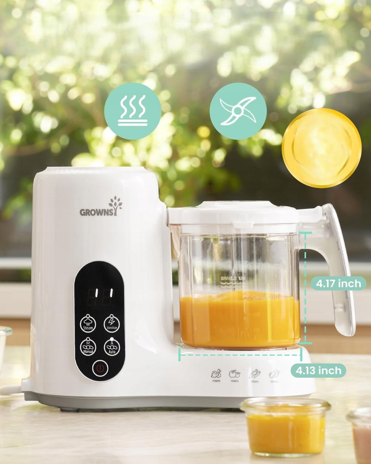 FOOD PROCESSOR 3IN1 STEAMER BLENDER STERILIZER MEAL PREPARATION Packaging status original