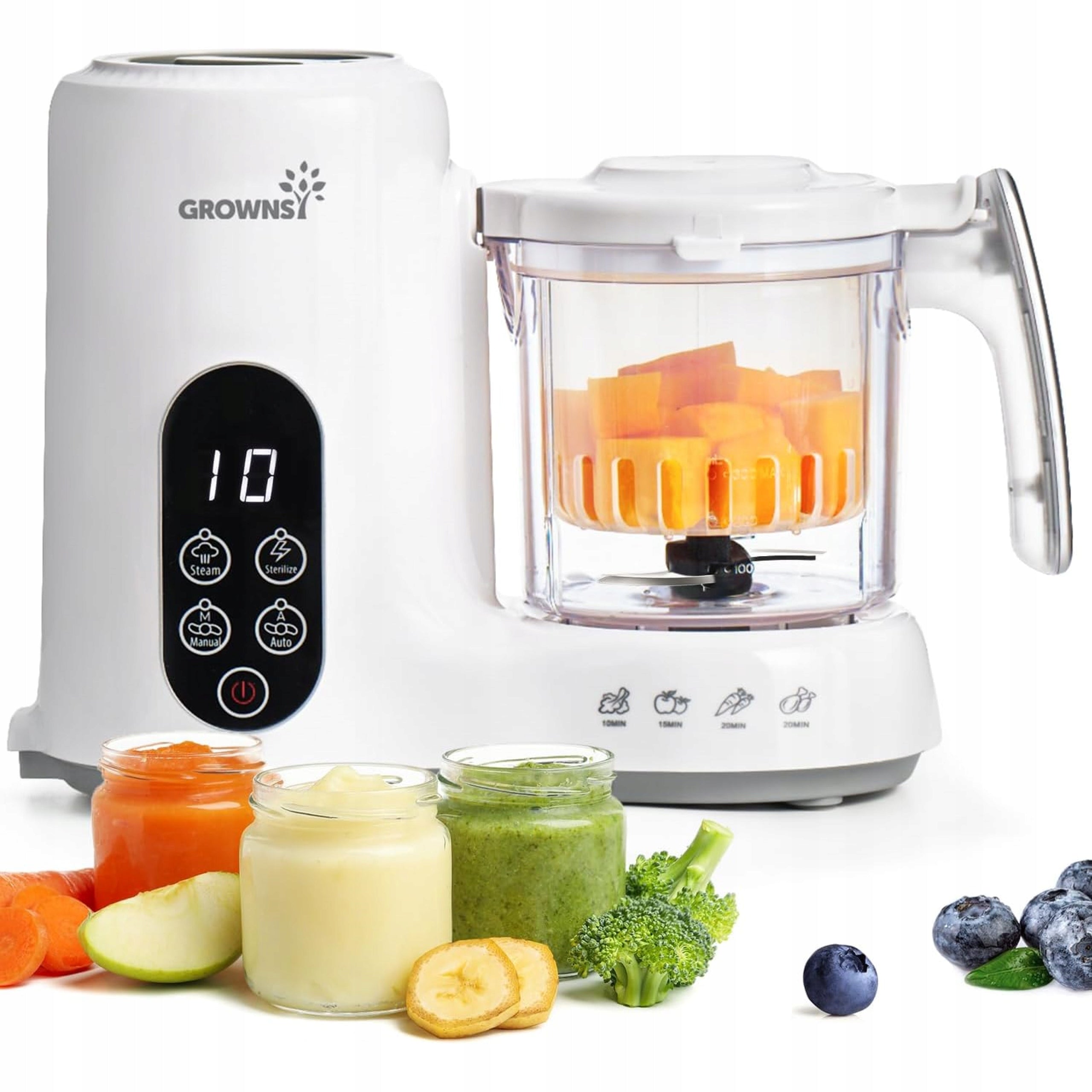 FOOD PROCESSOR 3IN1 STEAMER BLENDER STERILIZER MEAL PREPARATION