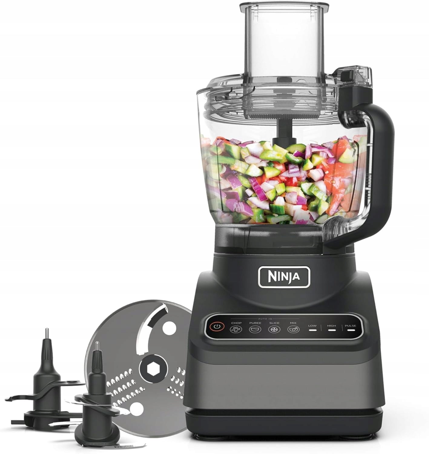 FOOD PROCESSOR 850W 2,1L 4 PROGRAMS SHREDDING SLICING MIXING
