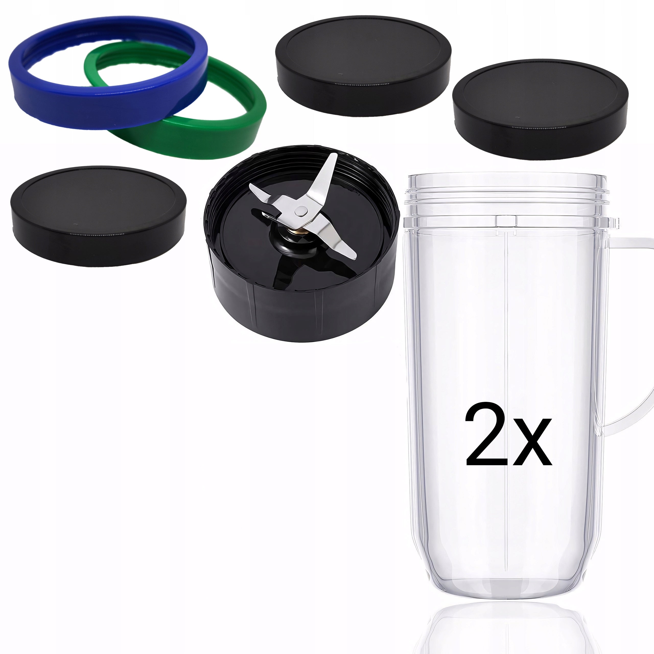 FOOD PROCESSOR BLENDER 600W MULTIFUNCTIONAL + 2 CUPS 470 ml LARGE Manufacturer code Blender kielichowy E606