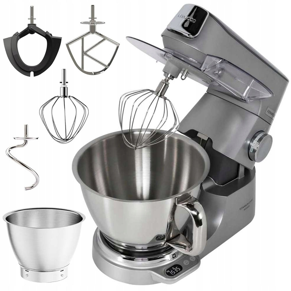 FOOD PROCESSOR KENWOOD KVC85.004SI TITANIUM CHEF BAKER 1200W SILVER