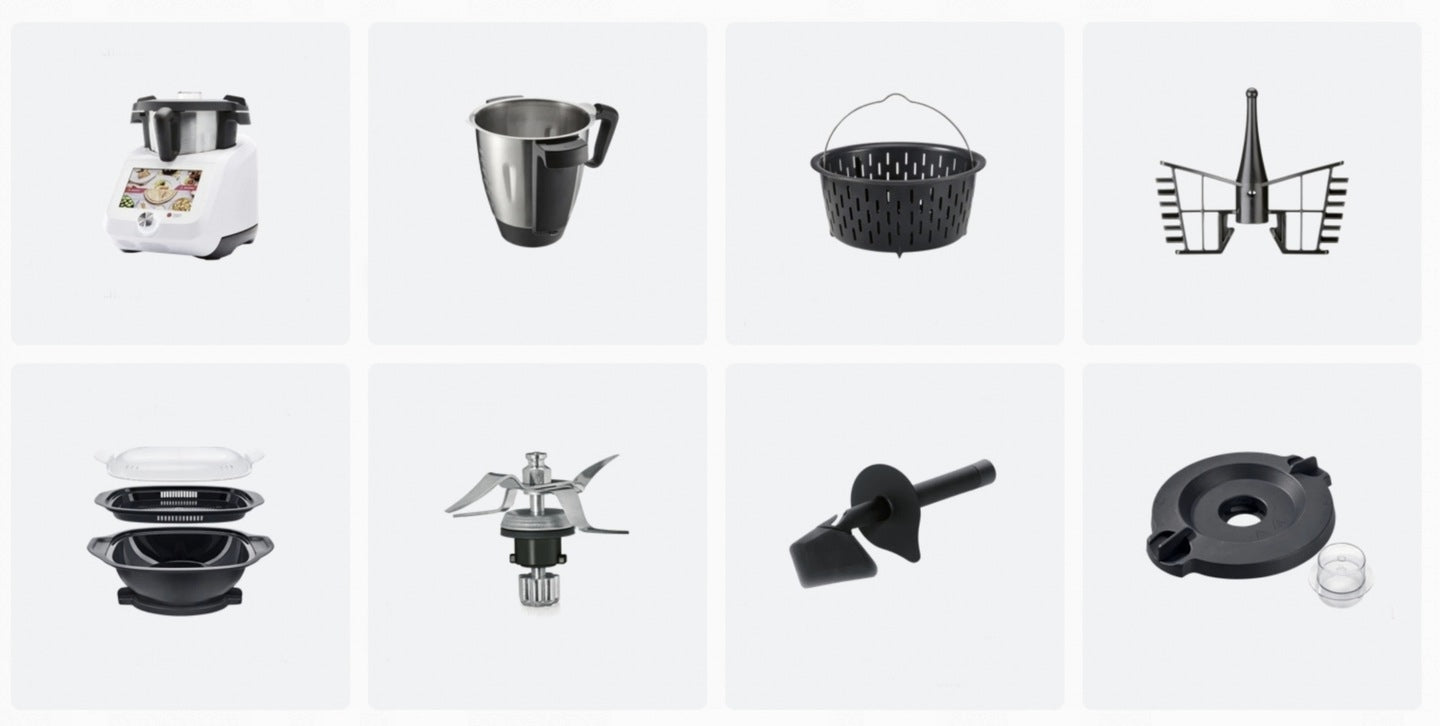 FOOD PROCESSOR LIDLOMIX 2025 MONSIEUR CUISINE Wi-Fi APP SMART KIT Manufacturer code MIKSER ROBOT BIAŁY LIDLOMIX SMART 2025 CC MC