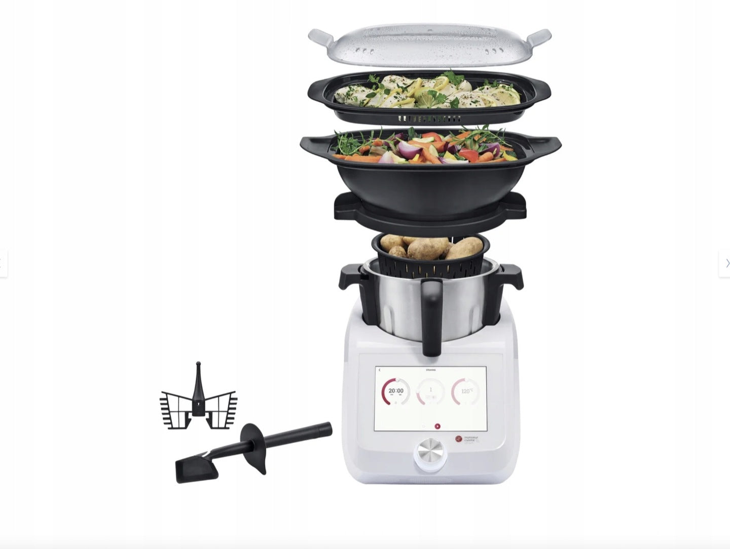 FOOD PROCESSOR LIDLOMIX 2025 MONSIEUR CUISINE Wi-Fi APPLICATION SET SMART Dominant color white