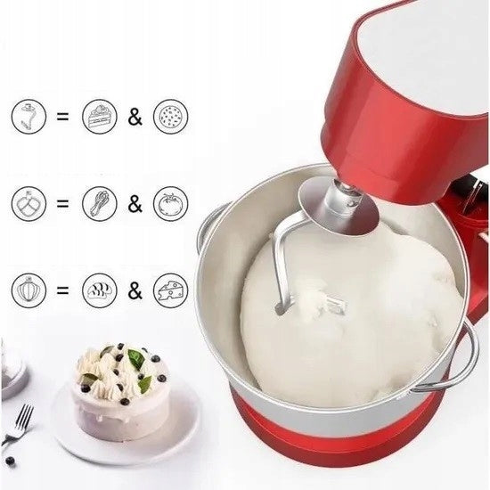 FOOD PROCESSOR MIXER WITH PLANETARY BOWL 5.5L 1500 W red Brand no brand