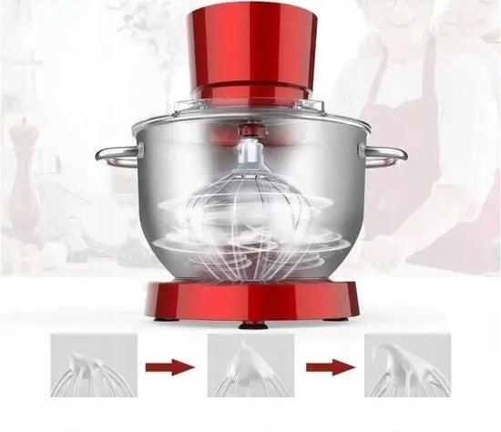 FOOD PROCESSOR MIXER WITH PLANETARY BOWL 5.5L 1500 W red Power rating 1500 W