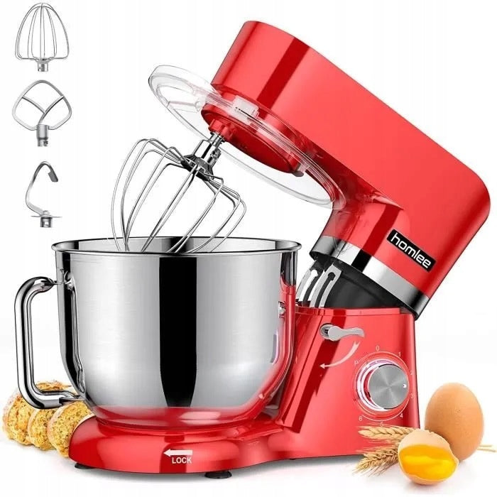 FOOD PROCESSOR MIXER WITH PLANETARY BOWL 5.5L 1500 W red