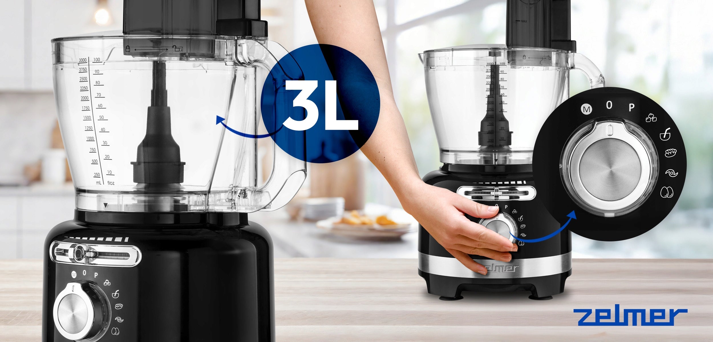FOOD PROCESSOR MULTIFUNCTIONAL ZELMER BLENDER SHREDDING CHOPPING Manufacturer code ZFP9000B