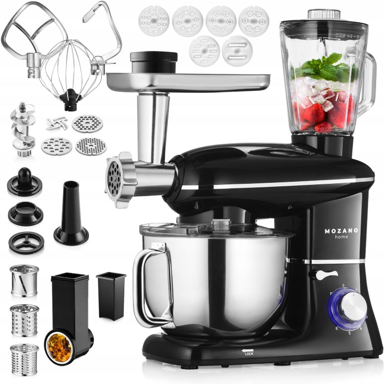 FOOD PROCESSOR PLANETARY MEAT GRINDER BLENDER 6IN1 POWERFUL NEW