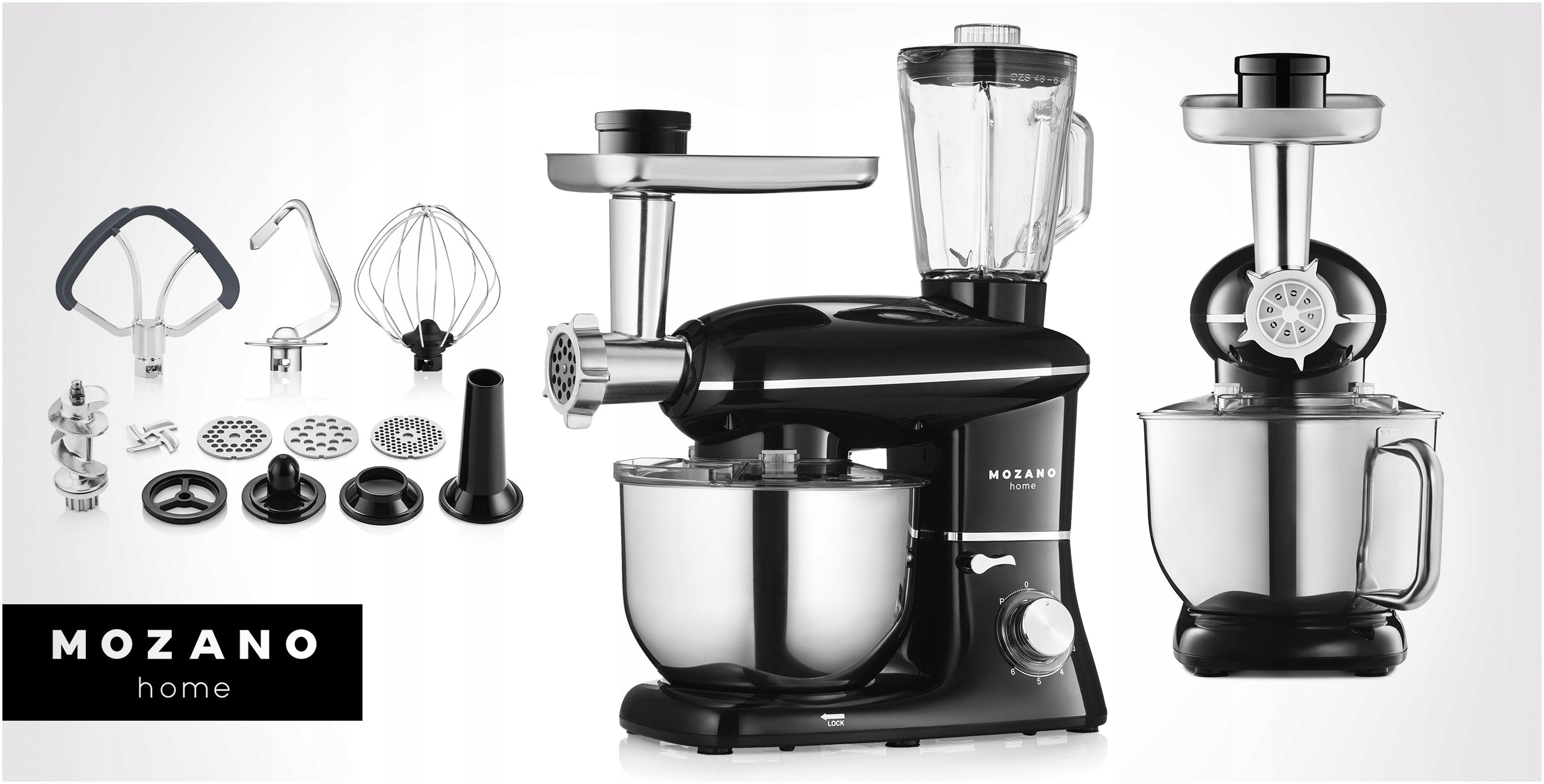 FOOD PROCESSOR PLANETARY MEAT MACHINE MIXER BLENDER 6in1 STRONG Manufacturer code AGD/ROB/02#CZARNY