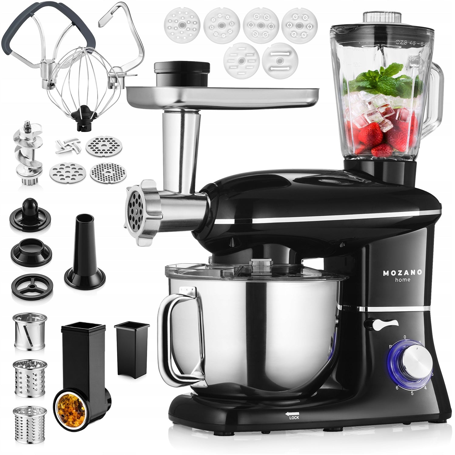 FOOD PROCESSOR PLANETARY MEAT MACHINE MIXER BLENDER 6in1 STRONG