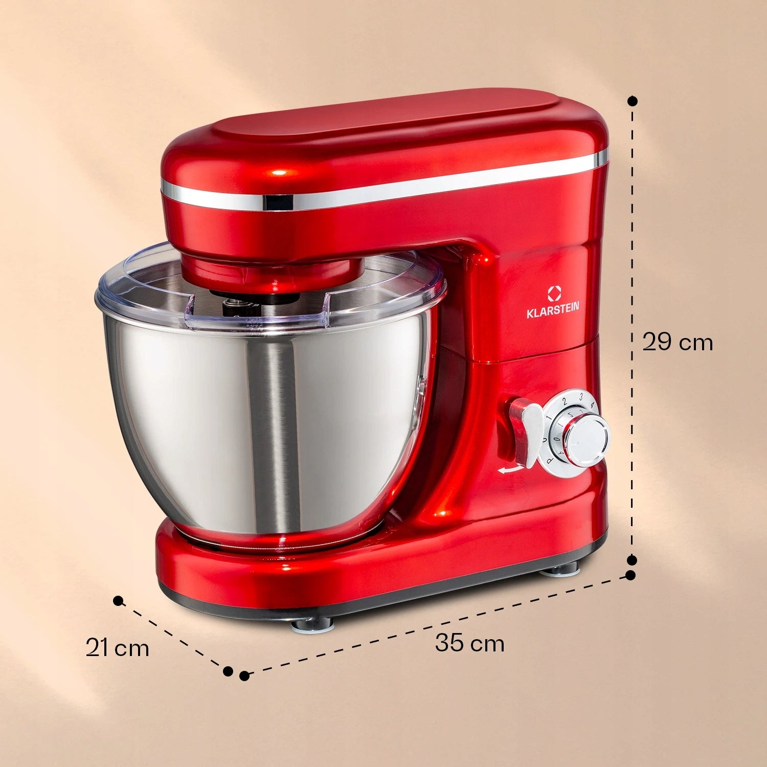 FOOD PROCESSOR PLANETARY MIXER 1200W BOWL 4L LARGE MULTIFUNCTIONAL COVER Brand Klarstein