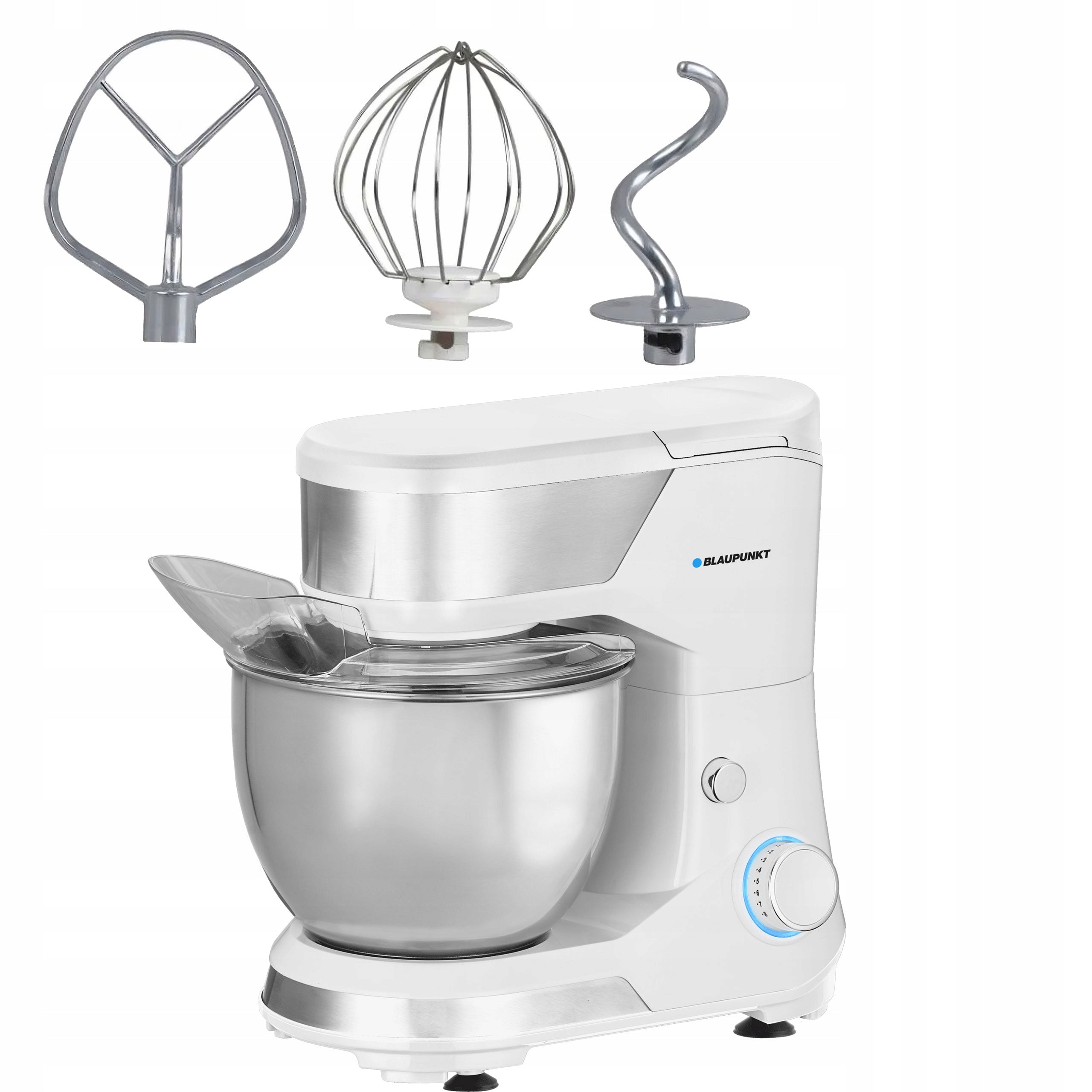 FOOD PROCESSOR PLANETARY MIXER 1500W 3 STIRRERS BOWL 5L BLAUPUNKT SMM501