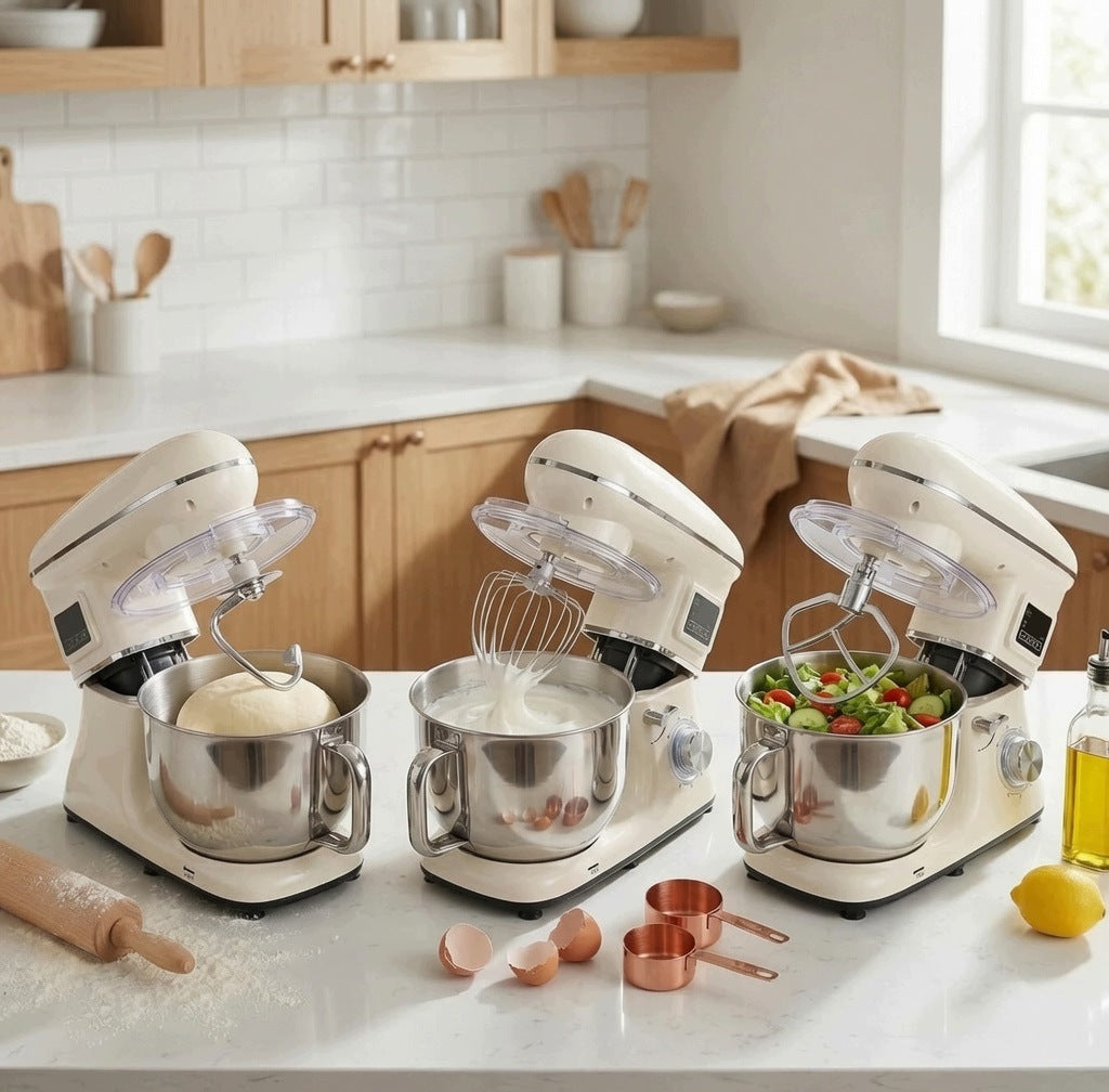 FOOD PROCESSOR PLANETARY MIXER 3 MIXERS BOWL 6.5L 1900W 6 speed Manufacturer code MIESZADŁA MISA 6.5L