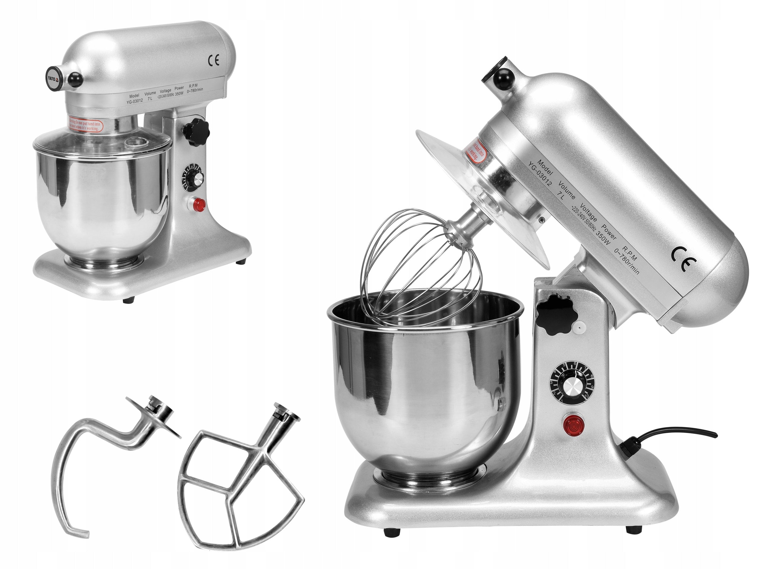 FOOD PROCESSOR PLANETARY MIXER 350W 3 TIPS
