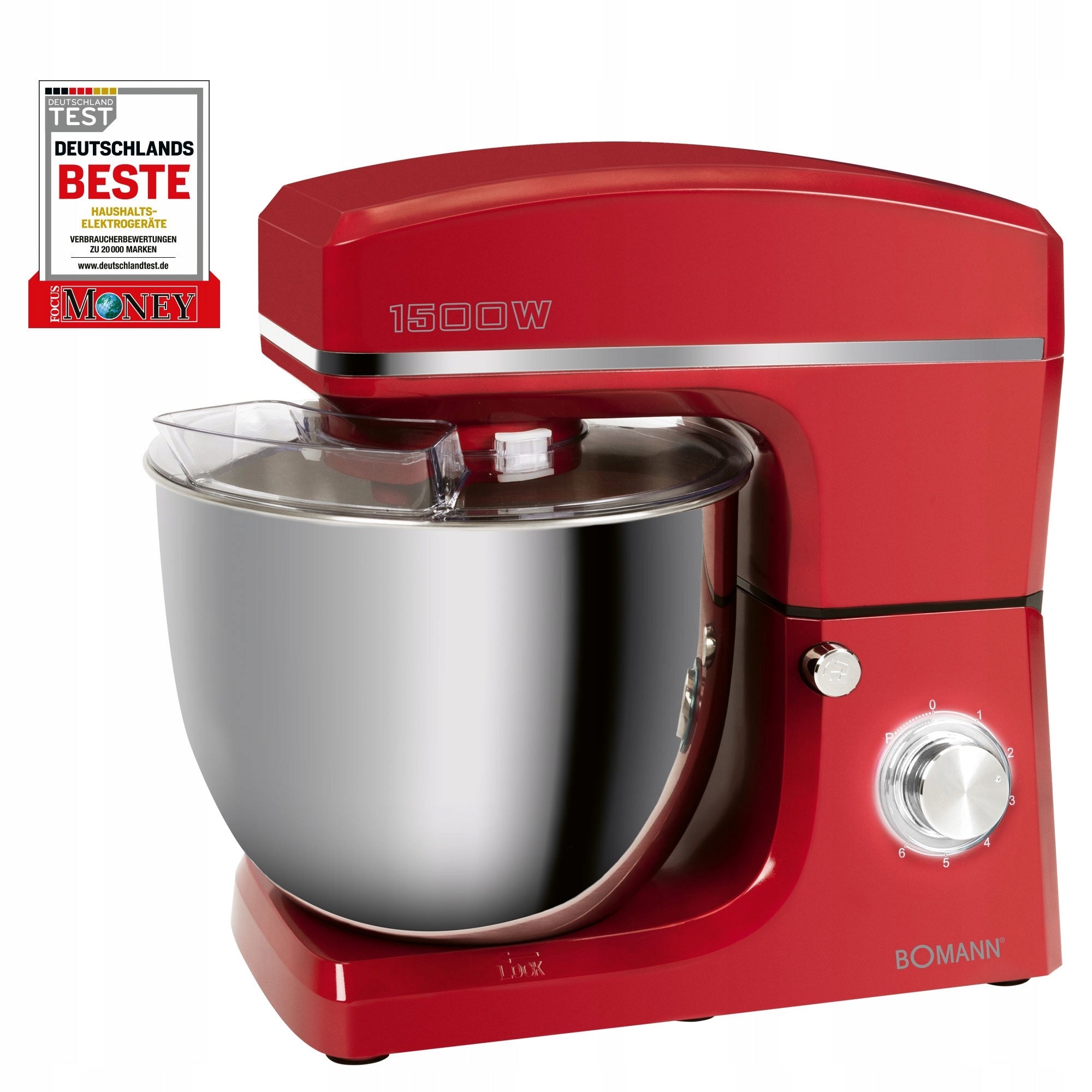 FOOD PROCESSOR, PLANETARY MIXER BOMANN KM 6036 CB (RED) Brand Bomann