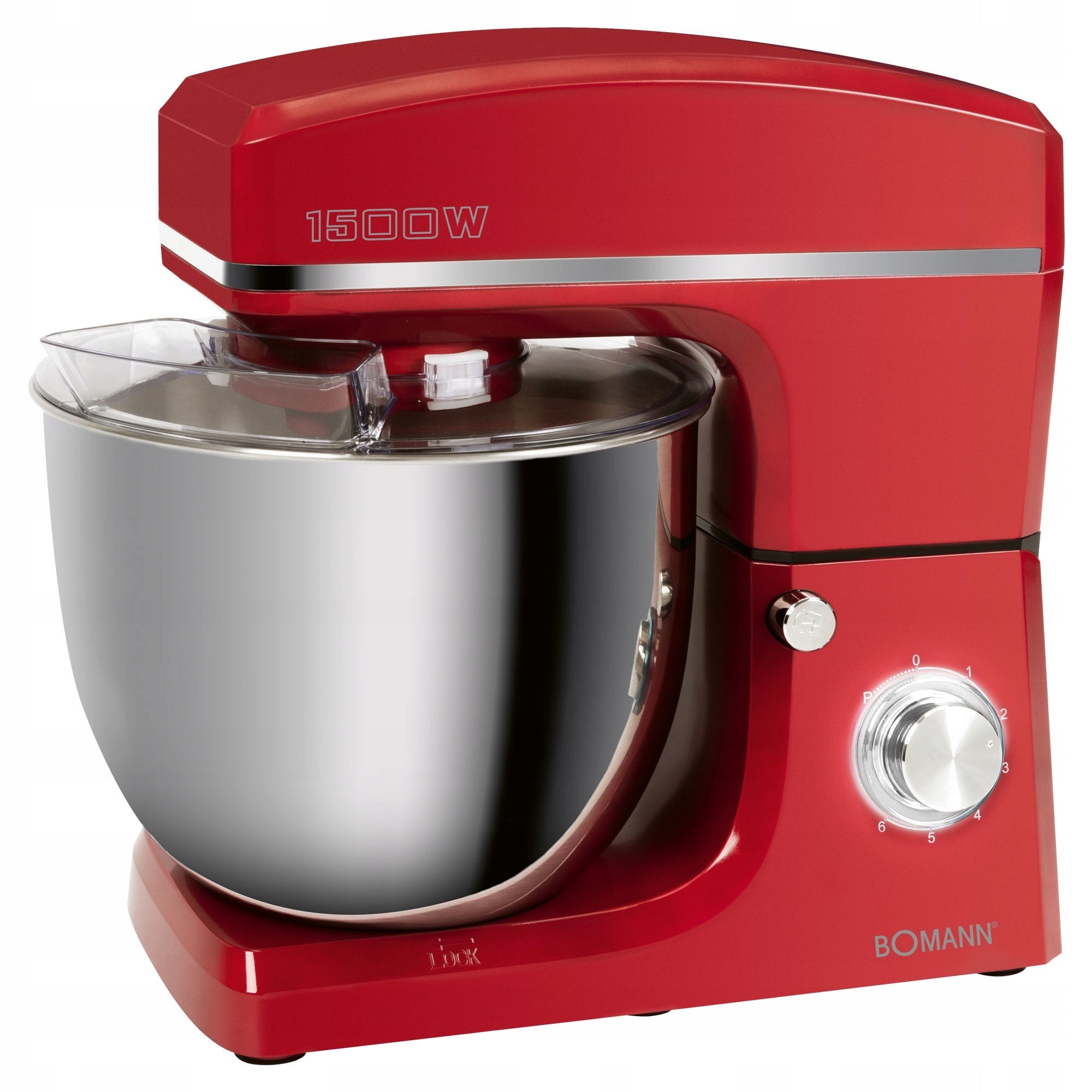 FOOD PROCESSOR, PLANETARY MIXER BOMANN KM 6036 CB (RED) Power rating 1500 W