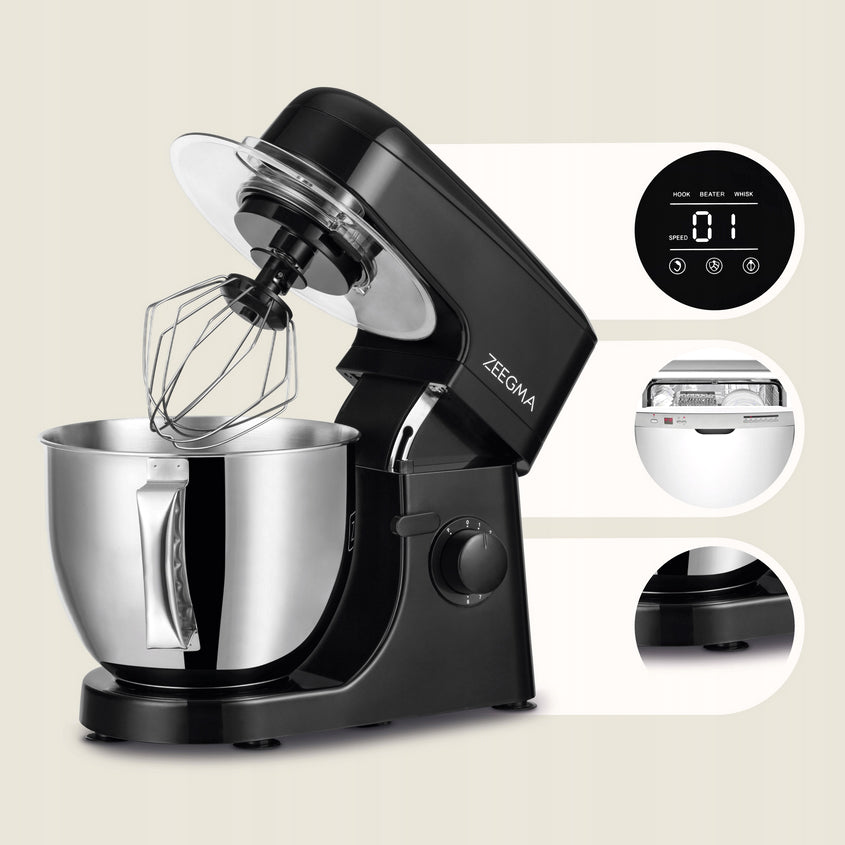 FOOD PROCESSOR PLANETARY MIXER BOWL 5L MULTIFUNCTIONAL FOR CAKE ACCESSORIES Brand Zeegma