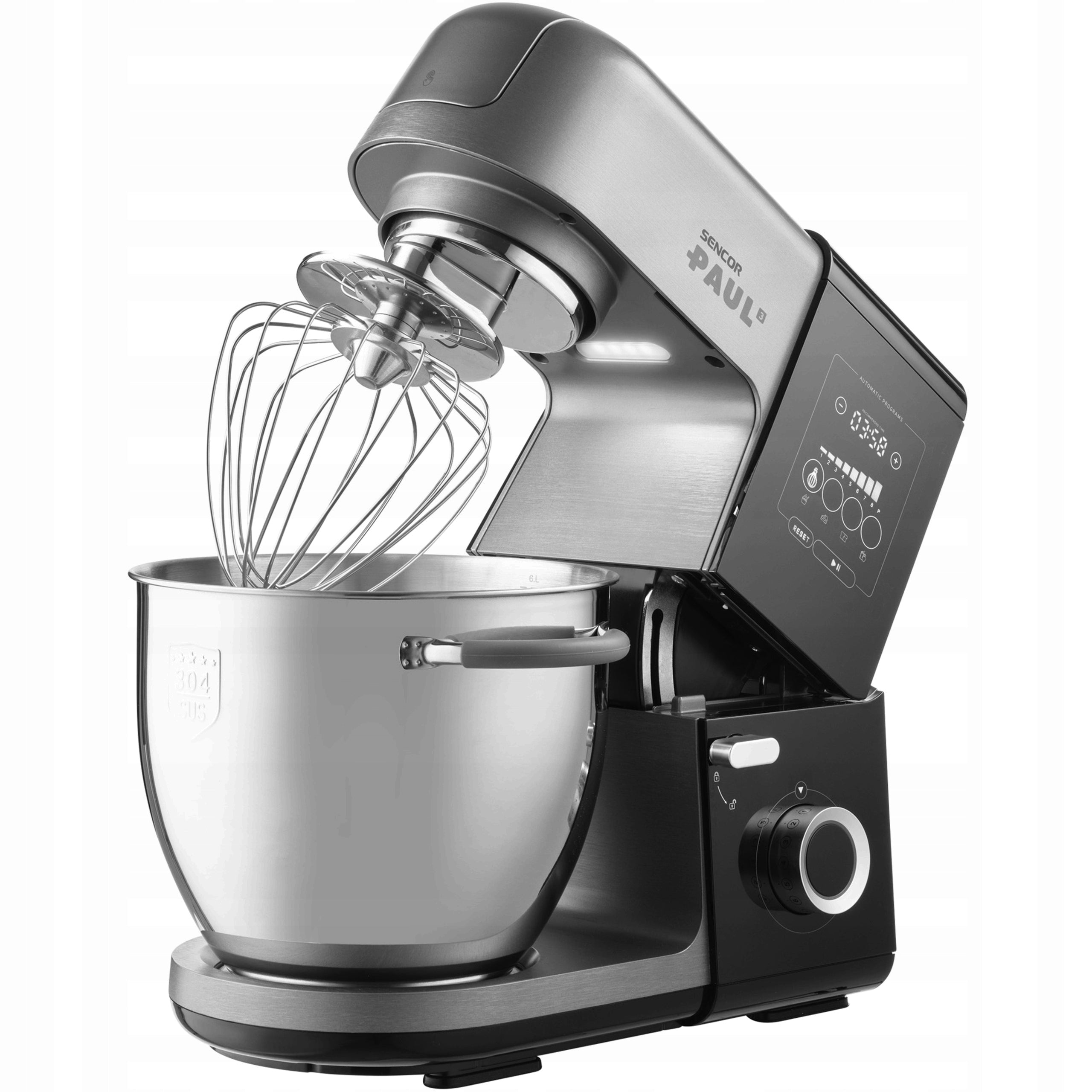 FOOD PROCESSOR PLANETARY MIXER BOWL Sencor STM8970 LED Display 1800W EAN (GTIN) 8590669346417