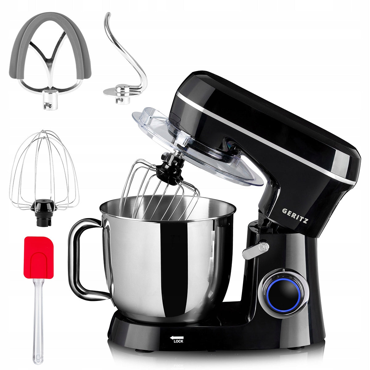 FOOD PROCESSOR PLANETARY MIXER GERITZ RTX2500 5L 7in1 MULTIFUNCTIONAL