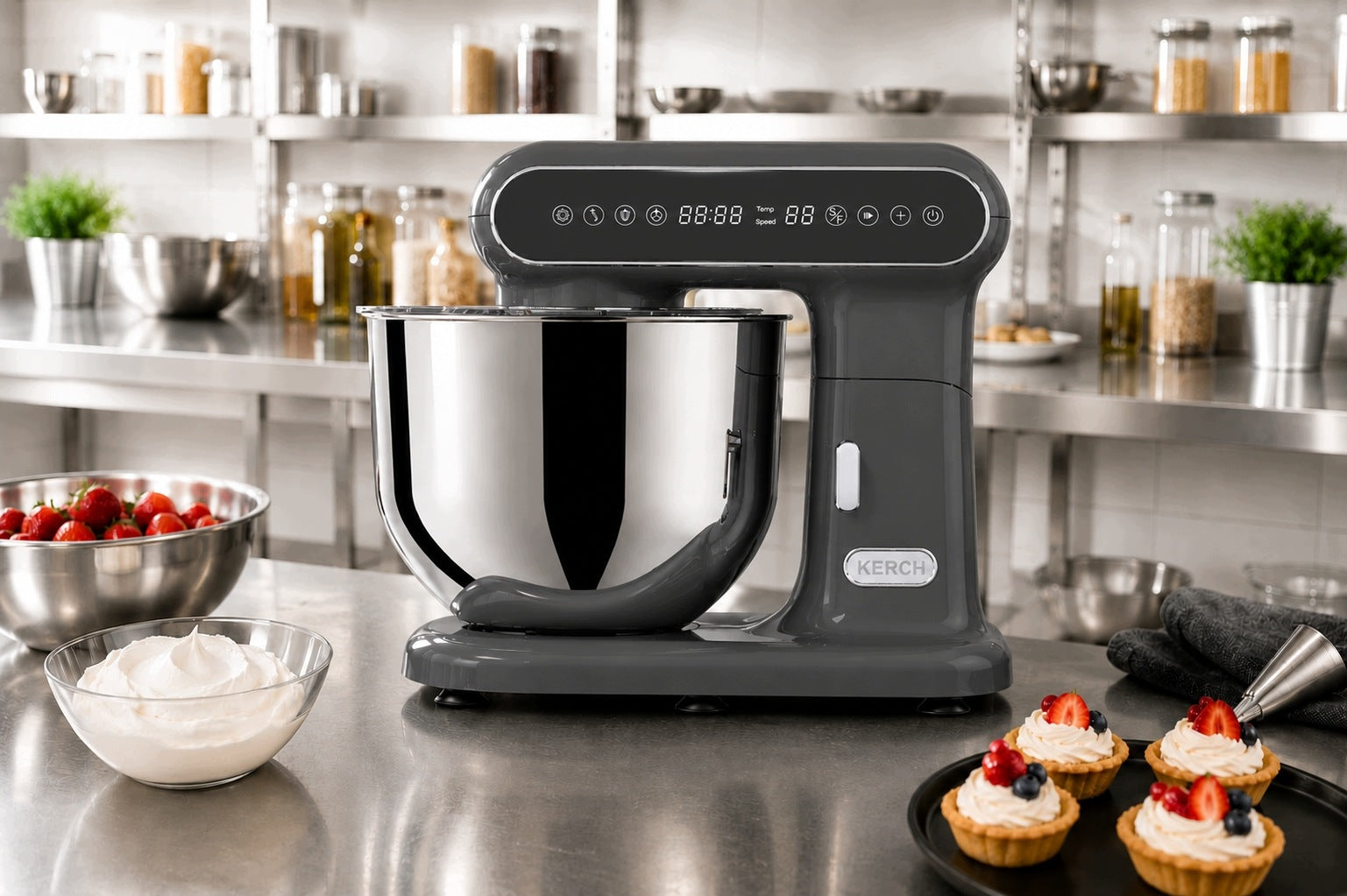 FOOD PROCESSOR PLANETARY MIXER KERCH MONZA FERMENTATION GREY 6,2L Manufacturer code K/ROB/MONZA/02