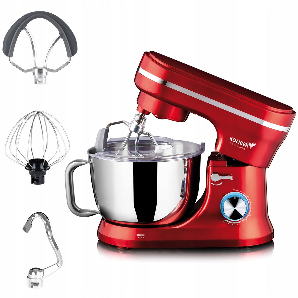 FOOD PROCESSOR PLANETARY MIXER KOLIBER X-2400-W 4.5L 6in1 MULTIFUNCTIONAL