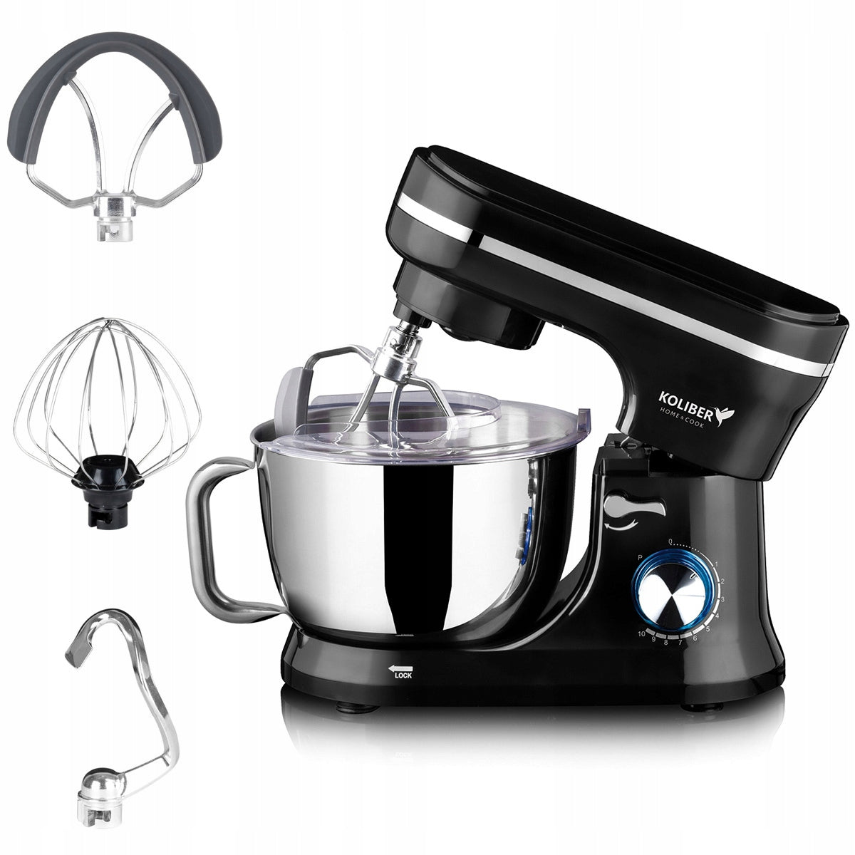 FOOD PROCESSOR PLANETARY MIXER KOLIBER X-2400-W 4.5L 6in1 MULTIFUNCTIONAL