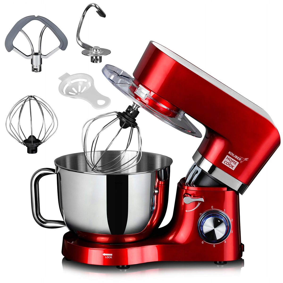 FOOD PROCESSOR PLANETARY MIXER KOLIBER X-3200-W 6L 7in1 MULTIFUNCTIONAL