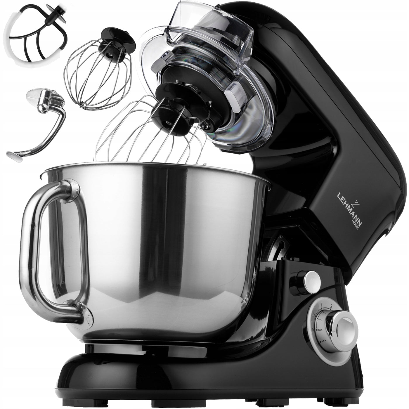 FOOD PROCESSOR PLANETARY MIXER LEHMANN MULTIFUNCTIONAL 5L BLACK PREMIUM