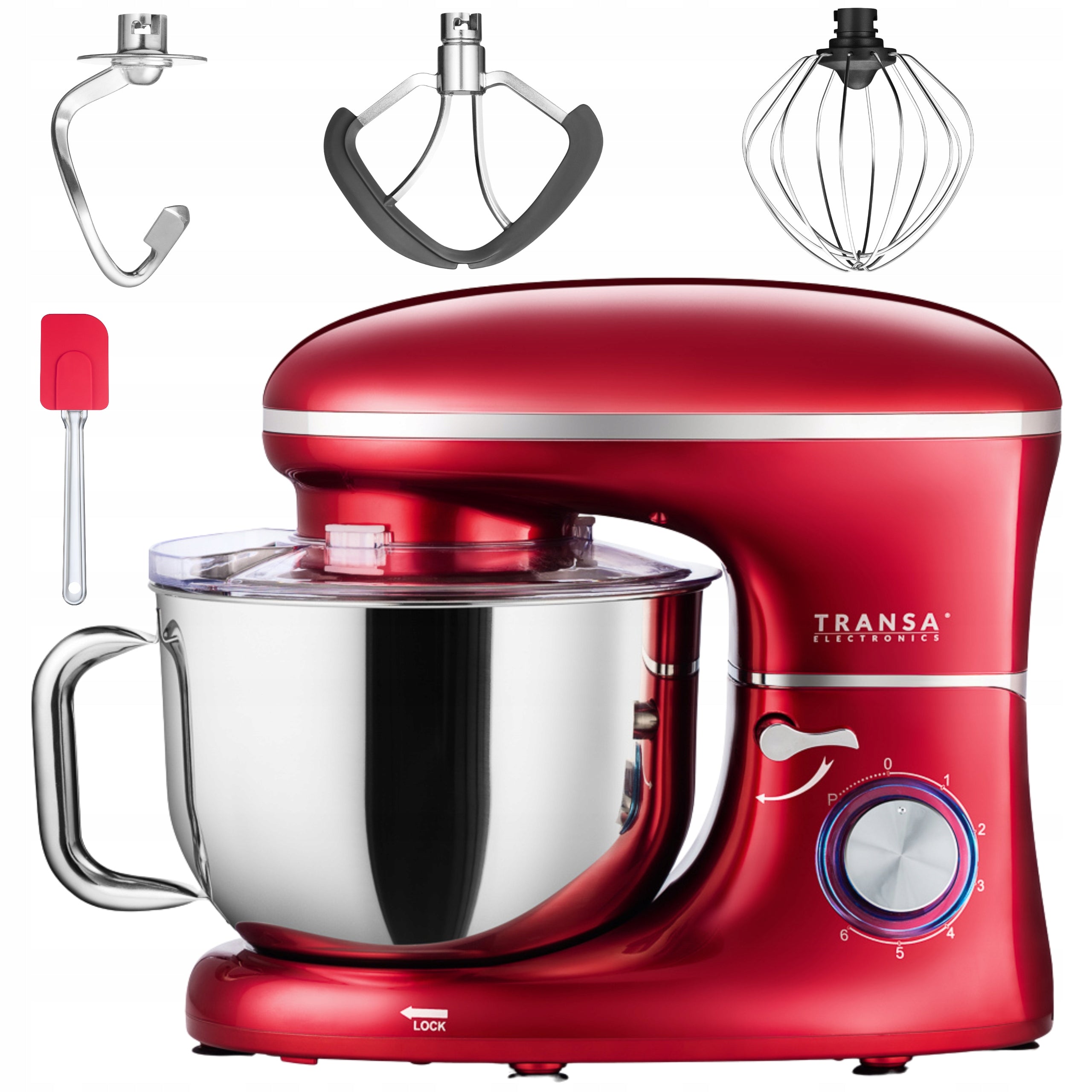 FOOD PROCESSOR PLANETARY MIXER RedChef 3 MIXERS BOWL 6L HIGH POWER 3000W