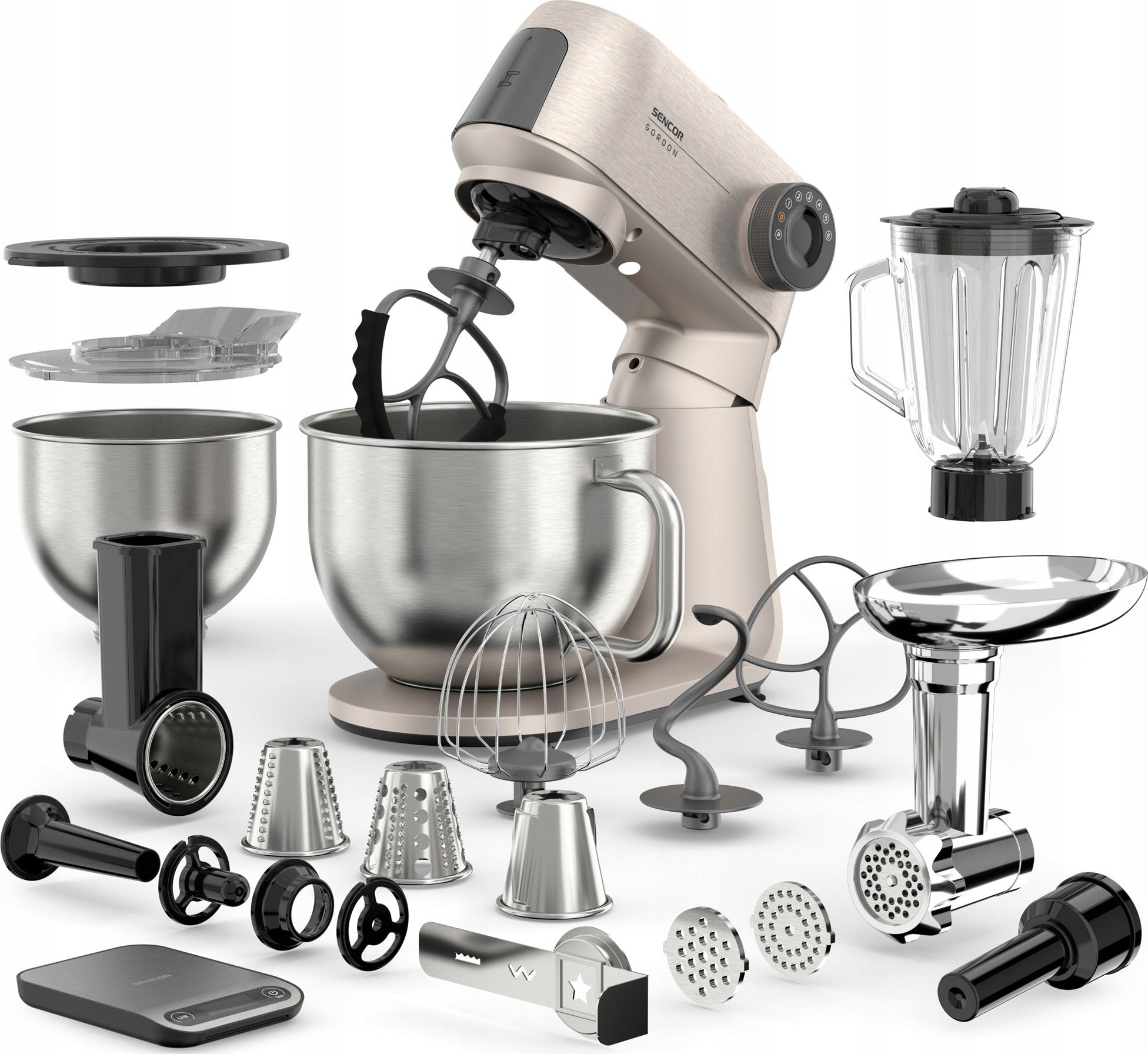 FOOD PROCESSOR PLANETARY MIXER WITH BOWL 5,5L SENCOR STM 7651WS Strong 1500W