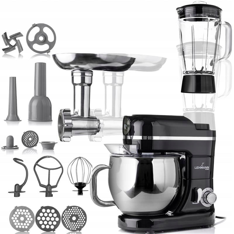 FOOD PROCESSOR PLANETARY MIXER WITH BOWL BLENDER GLASS MEAT MACHINE Packaging status original