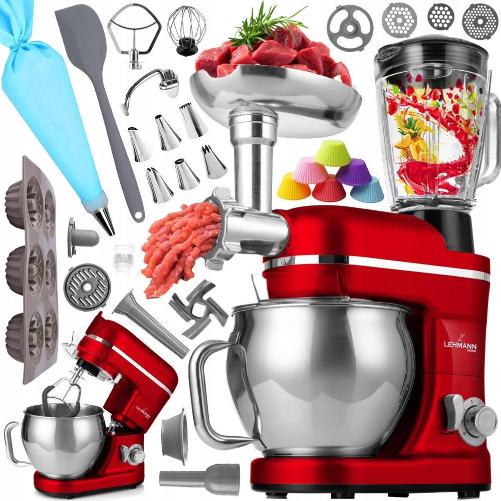 FOOD PROCESSOR PLANETARY MIXER WITH BOWL BLENDER GLASS MEAT MACHINE