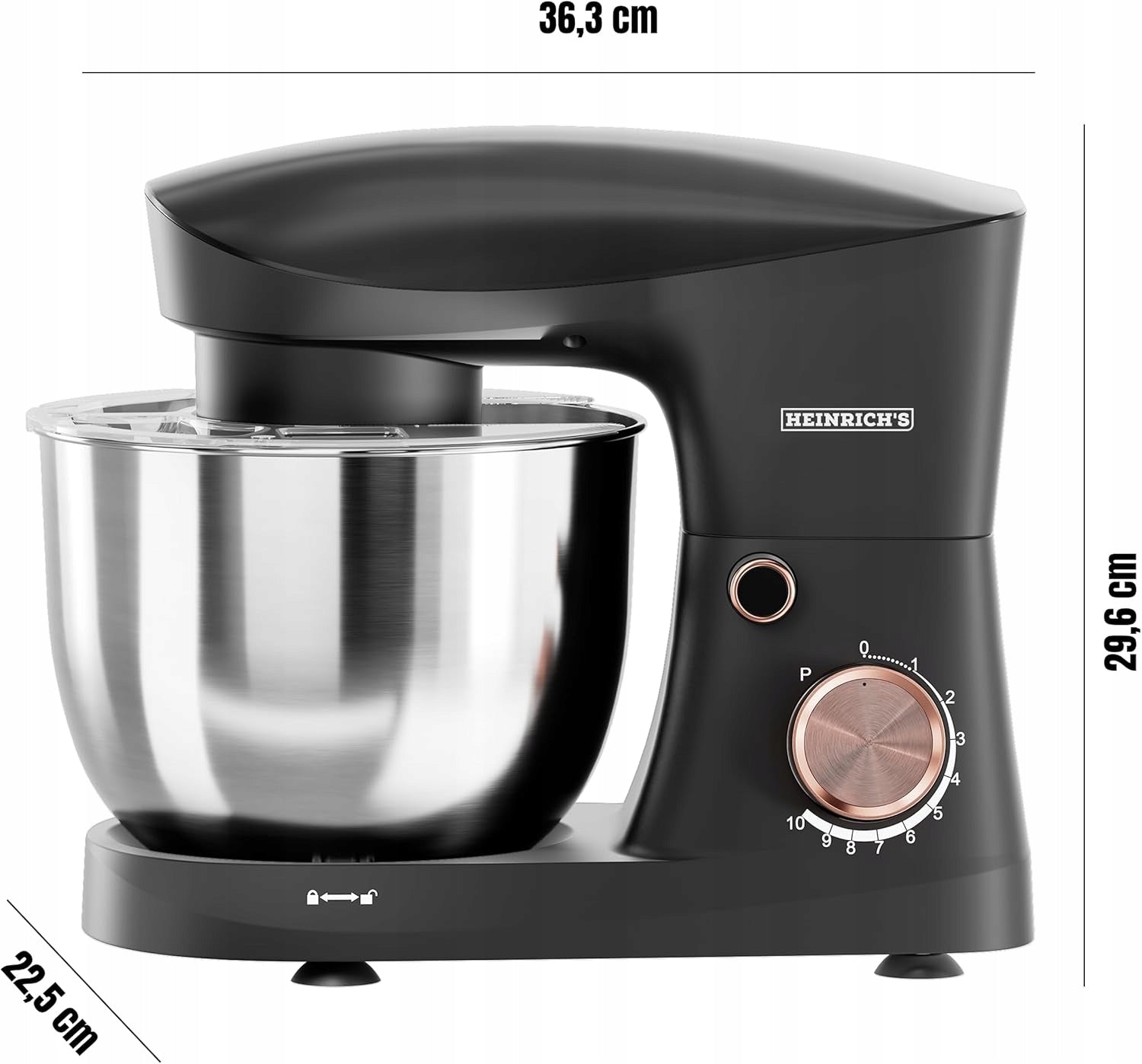 FOOD PROCESSOR PLANETARY MIXER WITH BOWL BLENDER KNEADER GREY 6L STRONG Packaging status original