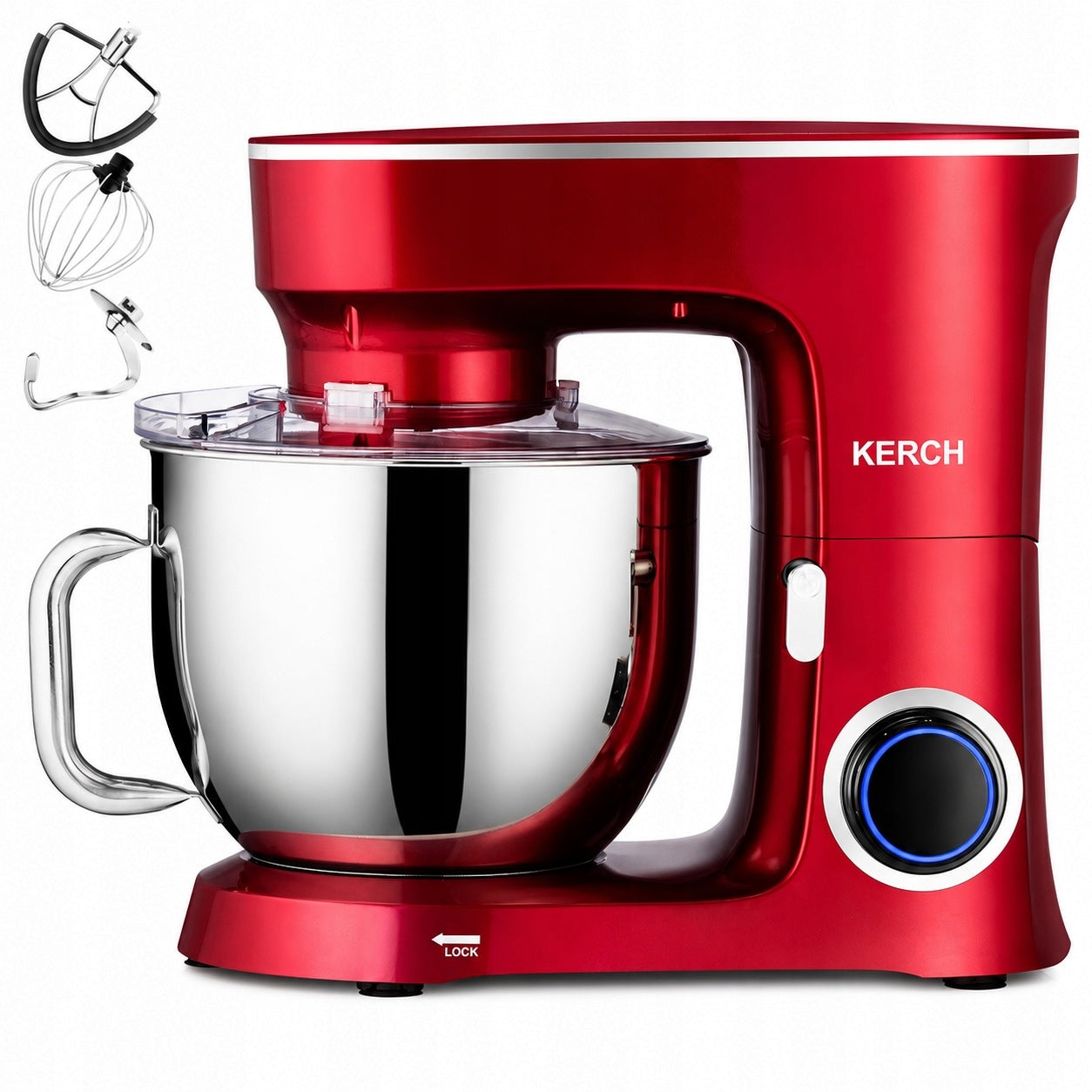 FOOD PROCESSOR PLANETARY MIXER WITH BOWL KERCH BAKER RED 7L
