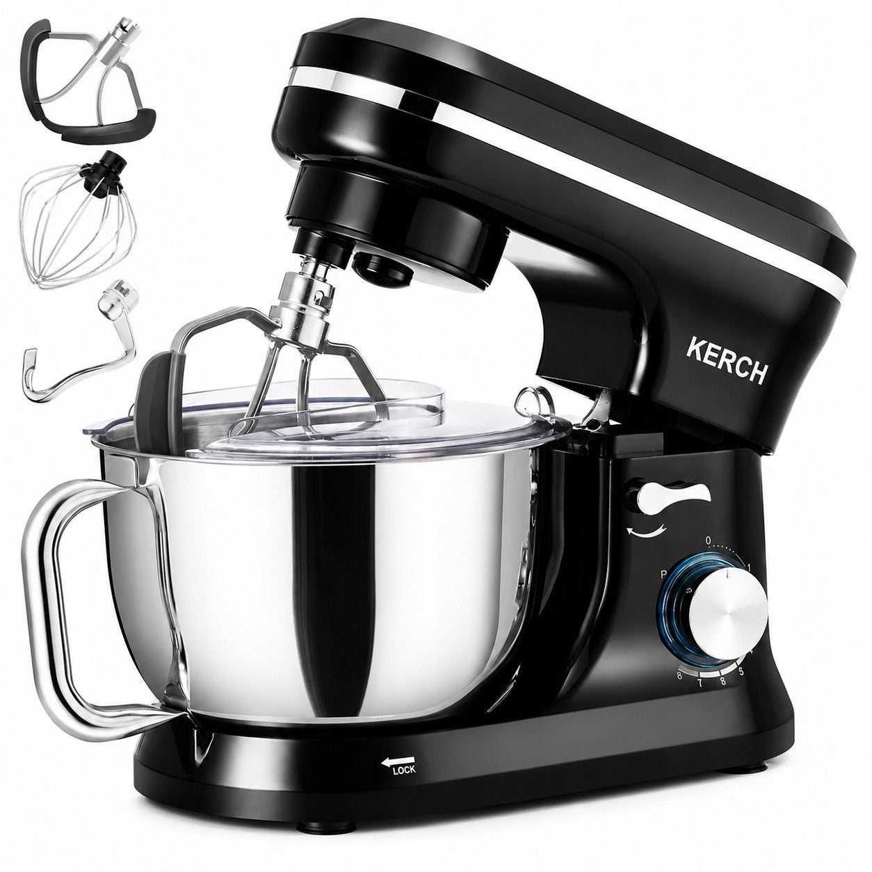 FOOD PROCESSOR PLANETARY MIXER WITH BOWL KERCH FERRO BLACK 4,5L