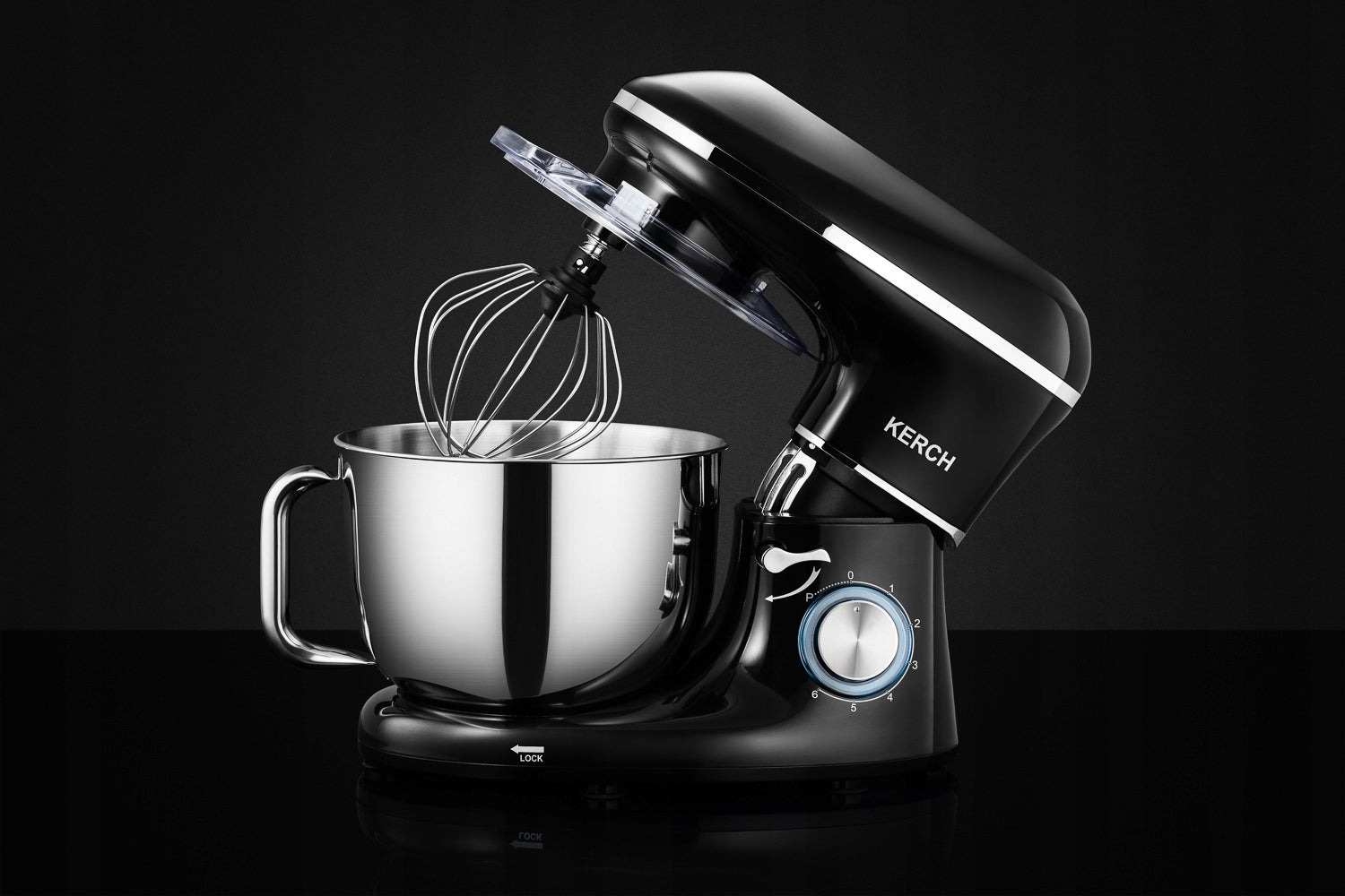 FOOD PROCESSOR PLANETARY MIXER WITH BOWL KERCH MYCHEF 4000W BLACK 6,2L Manufacturer code K/ROB/MYCHEF/01