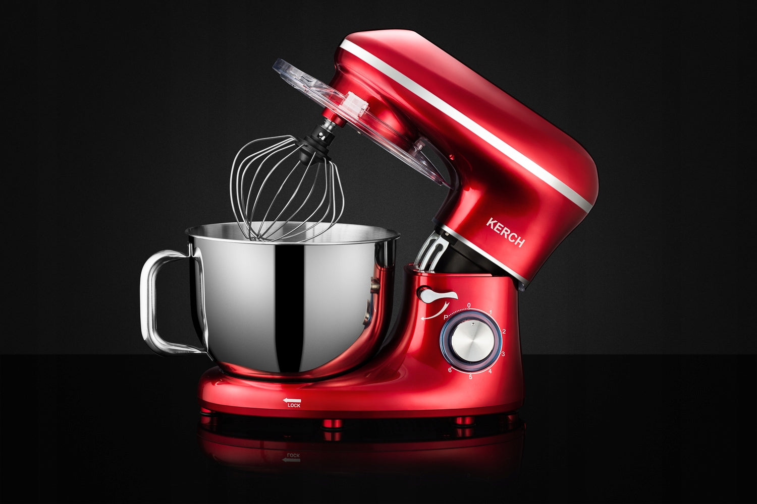 FOOD PROCESSOR PLANETARY MIXER WITH BOWL KERCH MYCHEF 4000W RED 6,2L Manufacturer code K/ROB/MYCHEF/03