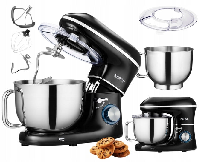 FOOD PROCESSOR PLANETARY MIXER WITH BOWL KERCH MYCHEF BLACK 6,2L 4000W!