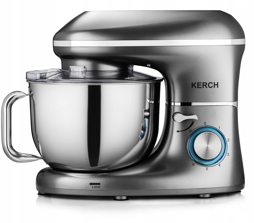 FOOD PROCESSOR PLANETARY MIXER WITH BOWL KERCH MYCHEF GREY 6,2L Dominant color silver/gray