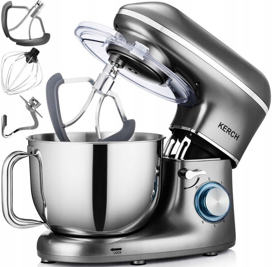 FOOD PROCESSOR PLANETARY MIXER WITH BOWL KERCH MYCHEF GREY 6,2L