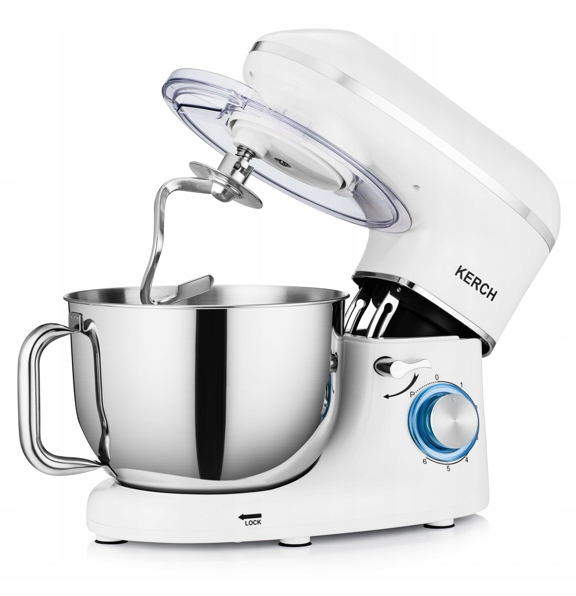 FOOD PROCESSOR PLANETARY MIXER WITH BOWL KERCH MYCHEF WHITE 6,2L STRONG Power rating 3000 W