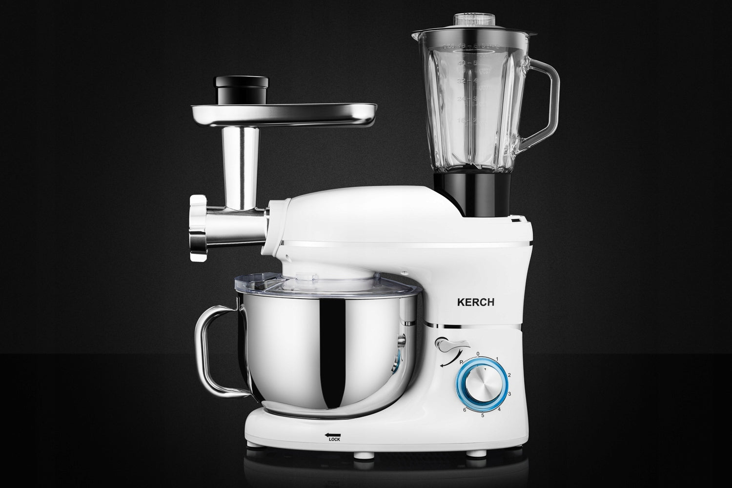 FOOD PROCESSOR PLANETARY MIXER WITH BOWL KERCH ROTARY 4000W WHITE 6,2L Manufacturer code K/ROB/ROTARY/04