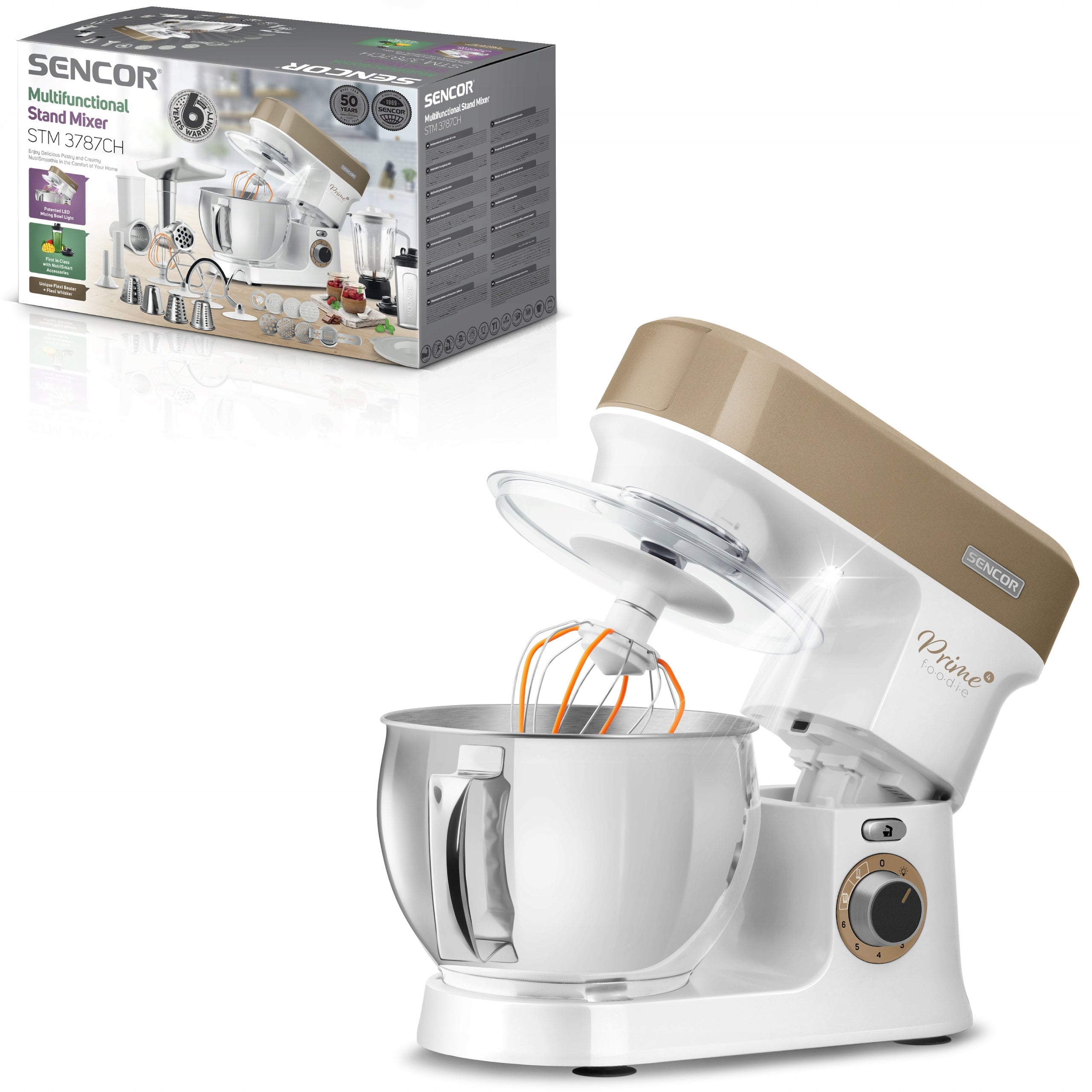 FOOD PROCESSOR PLANETARY MIXER WITH BOWL Sencor STM 3787CH 1200W 4in1 EAN (GTIN) 8590669308354