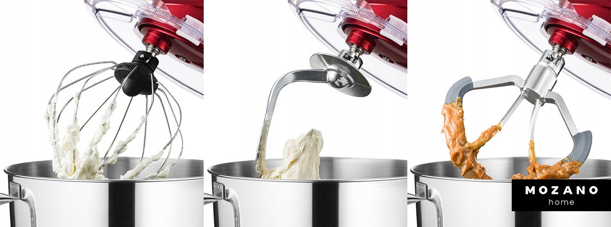 FOOD PROCESSOR PLANETARY MIXER WITH STEEL BOWL 6,2L + 3 TIPS STRONG Packaging status original