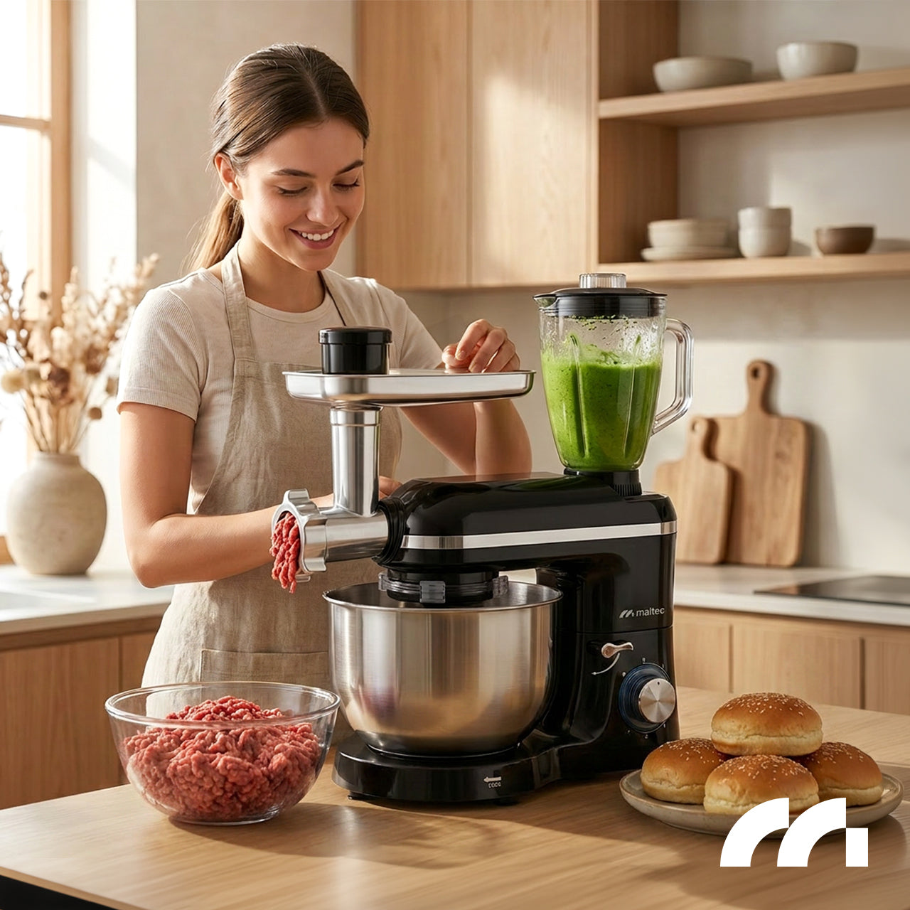 FOOD PROCESSOR PLANETARY MULTIFUNCTIONAL BLENDER 6,2L Packaging status original