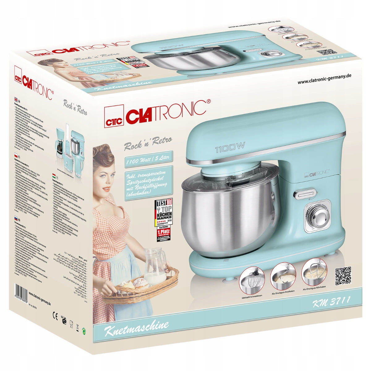 FOOD PROCESSOR Planetary 5L KNEADING MACHINE Mixer Cake Blender 1100W Manufacturer code 263876