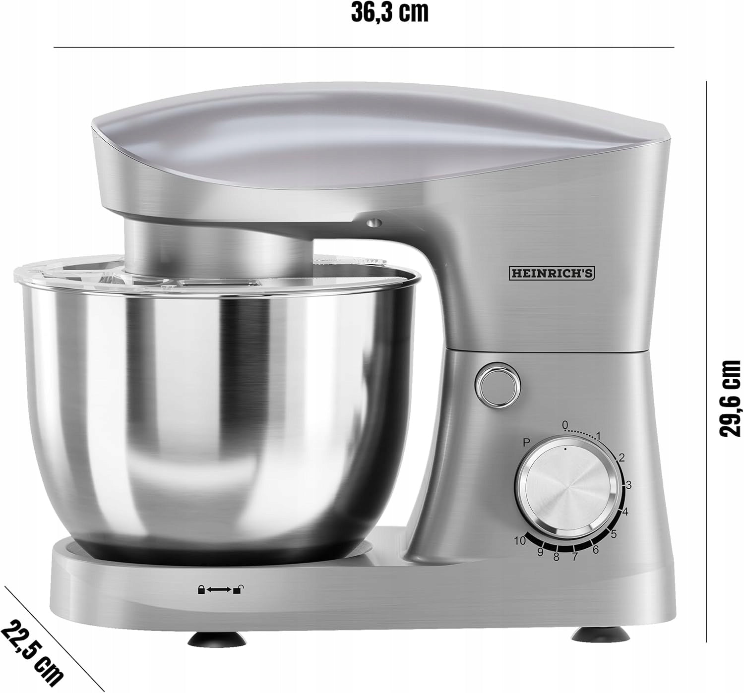 FOOD PROCESSOR Planetary 6L KNEADING MACHINE Mixer Cake Blender 1500W Manufacturer code 710238